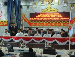 Bupati Lampung Utara Sampaikan Visi-Misi Perdana dalam Rapat Paripurna