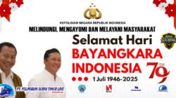 PT Surya Timur Line Grup Sampaikan Ucapan Selamat Hari Bhayangkara ke-79 “Polri Untuk Rakyat.