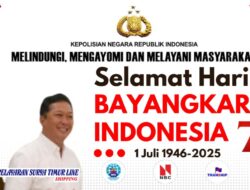 PT Surya Timur Line Grup Sampaikan Ucapan Selamat Hari Bhayangkara ke-79 “Polri Untuk Rakyat.