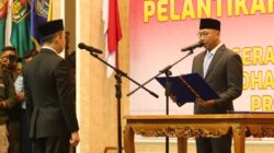 Bupati Lampung Utara Hadiri Pelantikan Dr.Marindo Kurniawan sebagai Sekretaris Daerah Provinsi Lampung