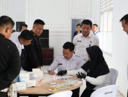 Tes Urin Pegawai Lapas Kotabumi, Ditinjau Langsung oleh Kakanwil Ditjen PAS Lampung.