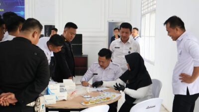 Tes Urin Pegawai Lapas Kotabumi, Ditinjau Langsung oleh Kakanwil Ditjen PAS Lampung.