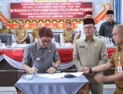 Paripurna PROPEMPERDA dan APBD 2026 Resmi Ditetapkan Oleh DPRD dan Bupati  Lampung Utara