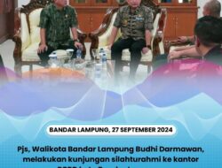 Pjs, Walikota Bandar Lampung Budhi Darmawan melakukan kunjungan silahturahmi ke kantor DPRD kota Bandar Lampung